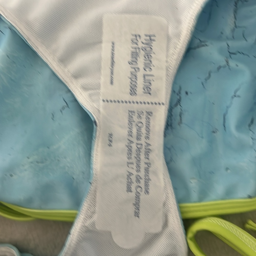 Brand - New: Triangle Bikini Set with Lime πβπ© Green Strapes - Picture 2 of 10